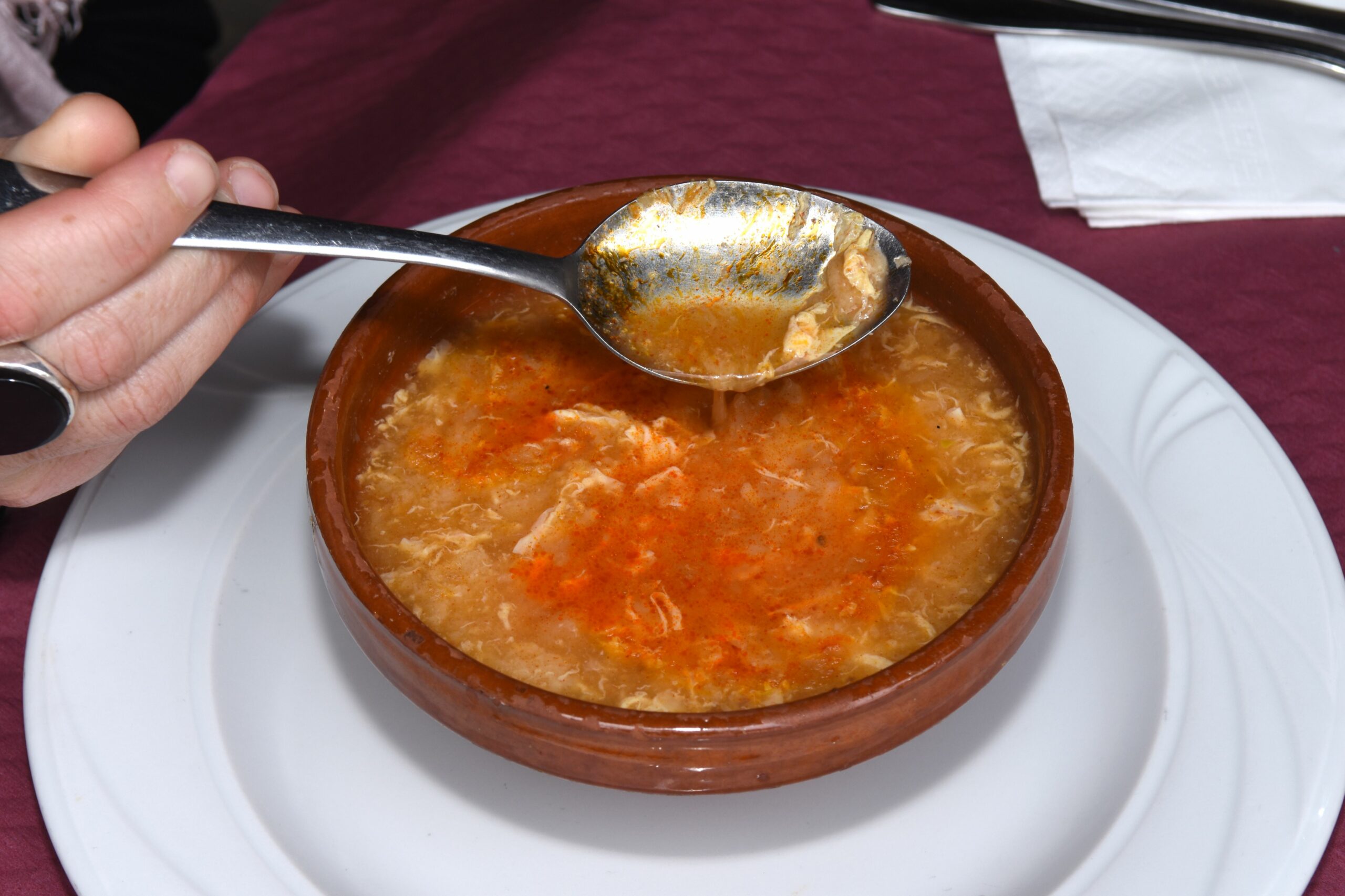 Plato de sopa castellana